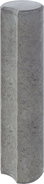DIEPHAUS Verbundpalisade mondförmig in Grau, B/D/H: 20 x 20 x 80 cm - Bild 1