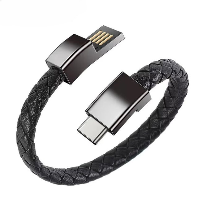 USB-C zu USB-C Schnellladekabel mit 60W PD Leistung für iPhone 16 15 Samsung Xiaomi Schwarz - Bild 1