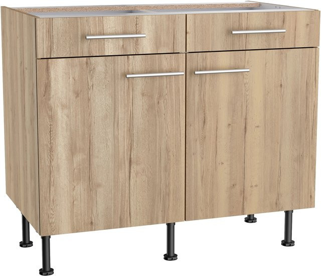 Optifit Küchen-Unterschrank Erik290 in Wildeiche, B/T/H: 100 x 58,4 x 87 cm - Bild 1