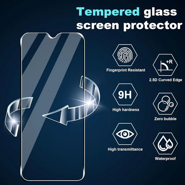 2 Stück Ultra-Klarer Gehärteter Glas-Displayschutz für Samsung Galaxy A56 A55 A53 A25 A17 A26 A35 A54, Transparent - Bild 1