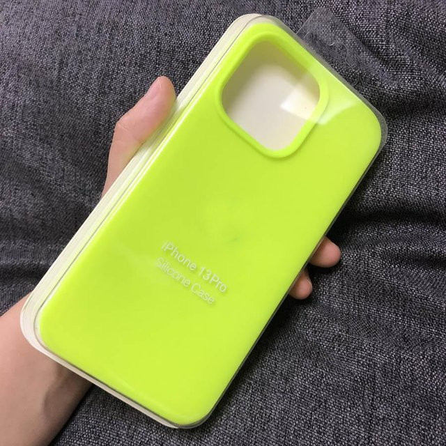 KH Mobile Phone Accessories Flüssiges Silikon Schutzhülle für iPhone 11 bis 16 Pro Max in Grün - Bild 1