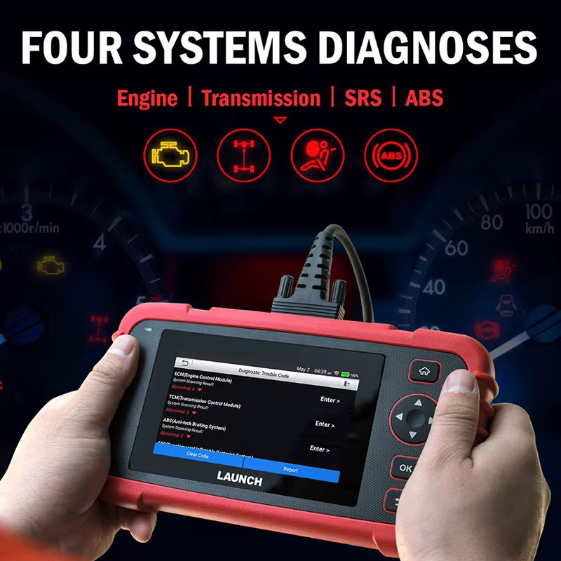 LAUNCH X431 CRP123X OBD2 Diagnosegerät in Rot für Motor, ABS, Airbag und AT-Codierung - Bild 2
