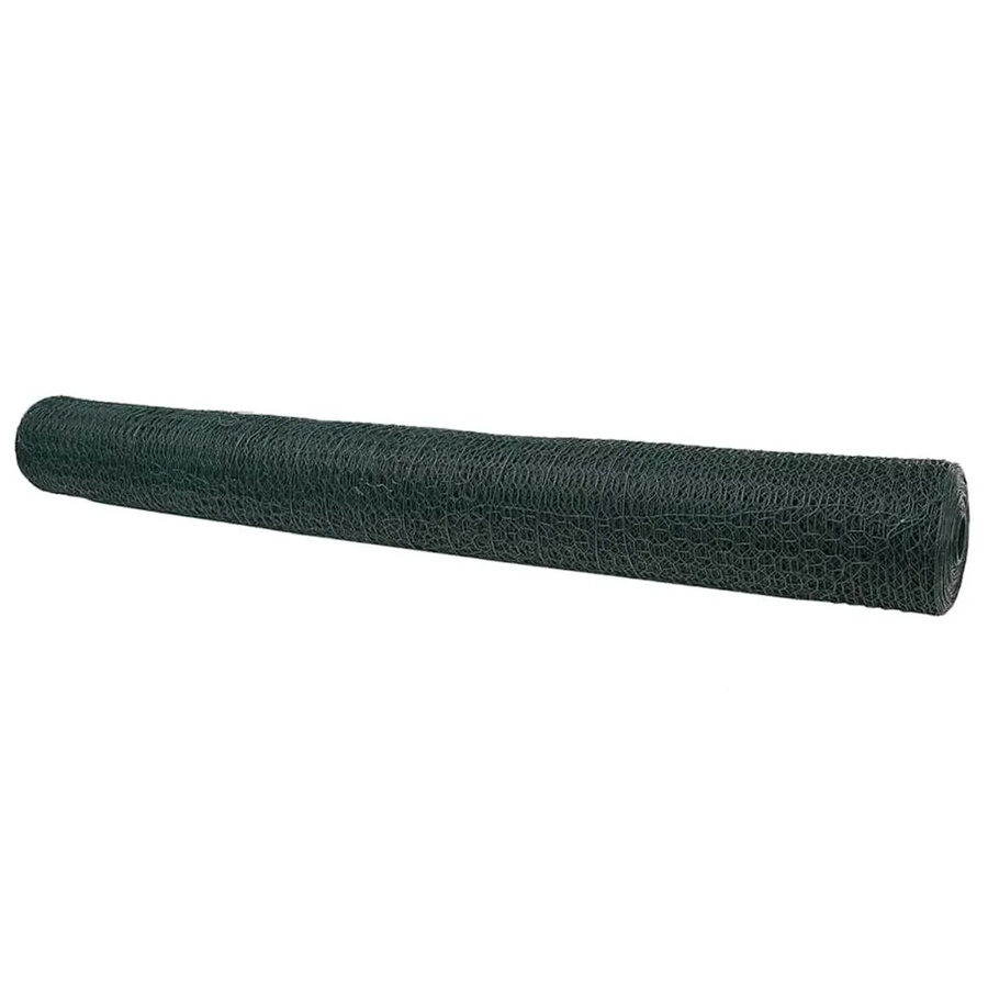 vidaXL Hexagonzaun Grün aus PVC, Höhe: 140 cm, Länge: 50 m - Bild 2