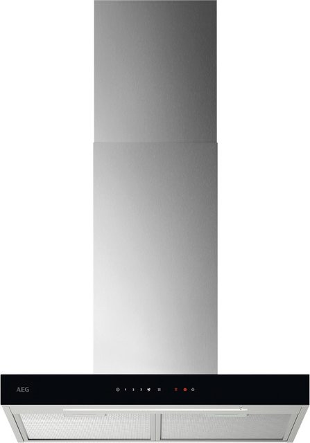 GB67D61HL Kamin-Dunstabzugshaube in Schwarz und Edelstahl - Bild 1