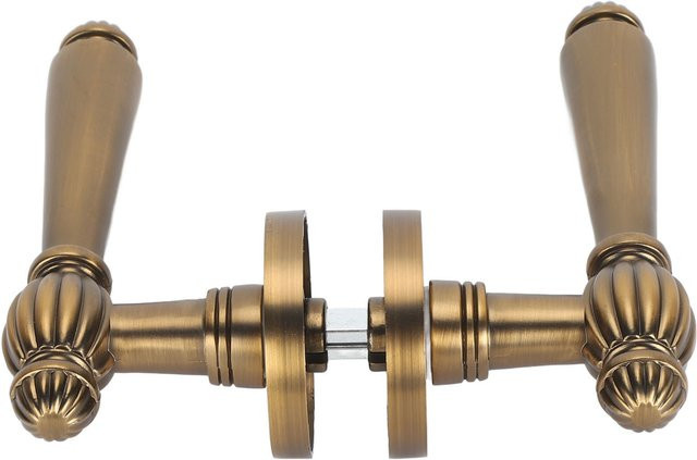 Qiilu Retro Türgriffschloss aus Metall in Bronze und Braun - Bild 1