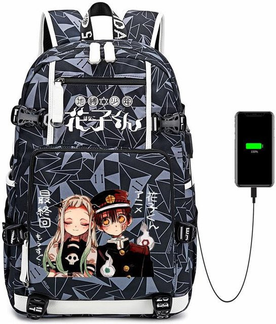 3-teiliges Schulrucksack-Set in Schwarz aus Oxford-Stoff mit großem Fassungsvermögen inklusive Federmäppchen und Schultergurt - Bild 1