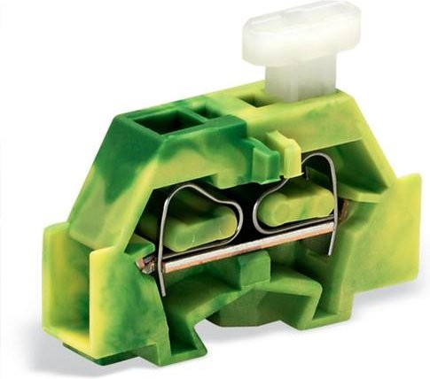 WAGO 261-307/331-000 Einzelklemme 6mm Zugfeder in Grün und Gelb, 200 Stück - Bild 1