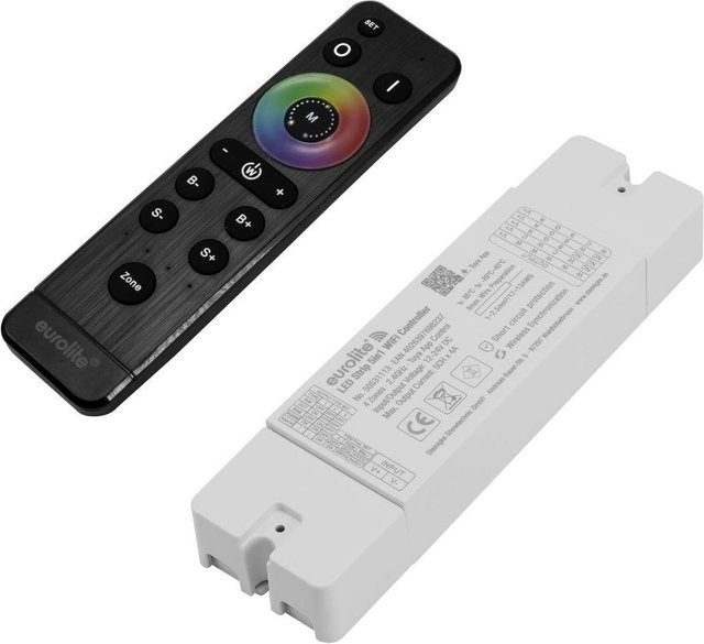 EUROLITE LED Strip Set 5in1 RGBIC mit WiFi Controller und Fernbedienung in Schwarz - Bild 1