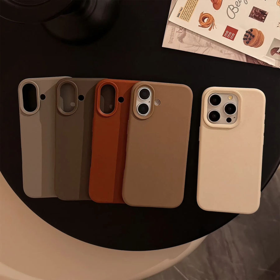 Stoßfeste Silikon Schutzhülle für Apple iPhone 11 bis iPhone 17 Pro Max Plus in Einfarbig - Bild 3