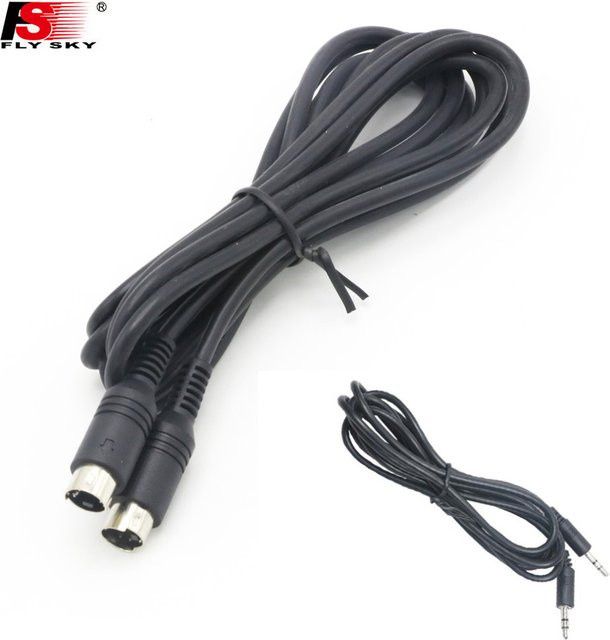 Flysky Coach Line Kabel in Schwarz, kompatibel mit FS-i6 FS-T6 CT6B I6X Sendern für RC FPV Drohnen und Quadcopter - Bild 1