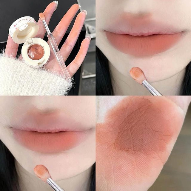 LChome Mousse Lip Mud Velvet Mist Lip Glaze, Milk Orange, Matt - Bild 1