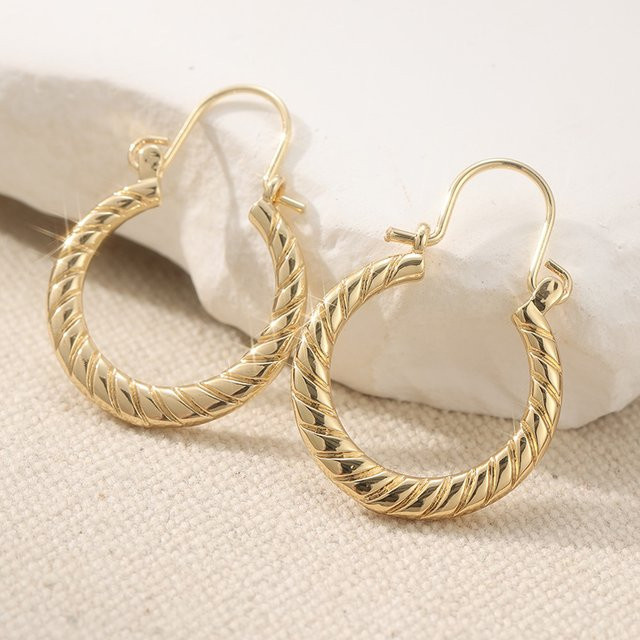 YoYo Creolen, Gold, Vintage, Damen - Bild 1