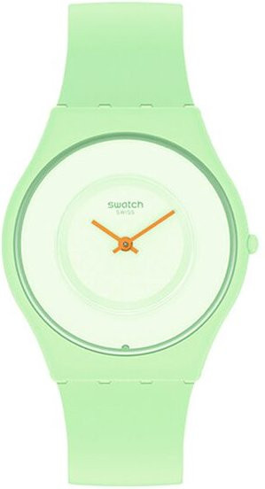 Swatch Armbanduhr, Quarz, Kunststoff, Grün, Unisex - Bild 1