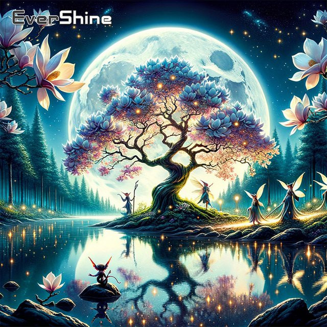 EverShine DIY Diamant-Mosaik Landschaft, Bastelset, Natur, Bunt / Mehrfarbig - Bild 1