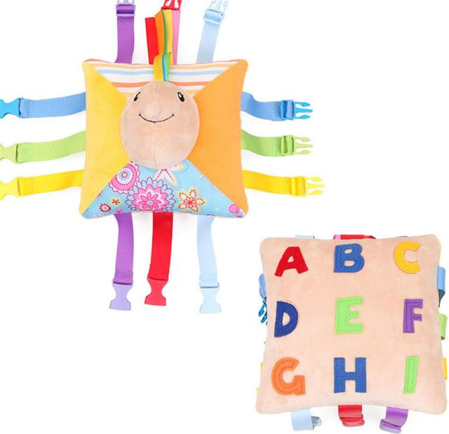 Binchi Outdoor Product Frühes Lernen mit Schnallen Montessori, Plüschtier, beige, ab 0 Jahre - Bild 1