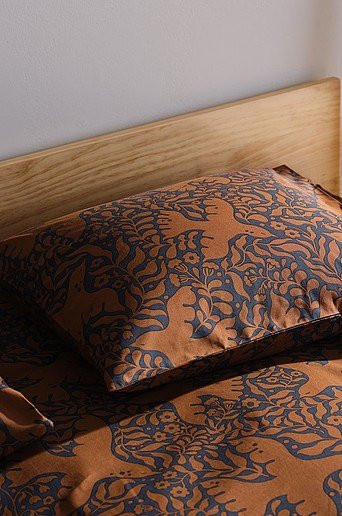 Jotex Kissenhülle BIRDSONG in Braun aus Baumwolle mit Naturmotiv - Bild 1