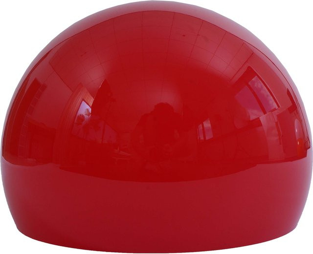 Lampenschirm MCW-M34 für Bogen- und Pendelleuchten, Ersatzschirm aus Kunststoff, Farbe: Rot, Durchmesser: 40 cm - Bild 1
