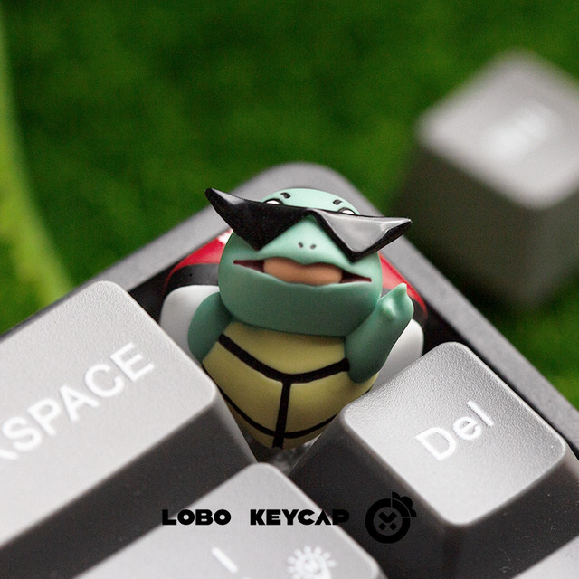 LOBO Artisan Keycap Kawaii Bulbasaur und Squirtle 3D Custom Esc Keycap für mechanische Tastaturen - Bild 1