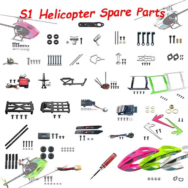 Goosky S1 Hubschrauber Zubehör, Hauptrotor Endkappe, Vertikale Flügel Endrohr Gruppe Schraube Gruppe - Bild 1