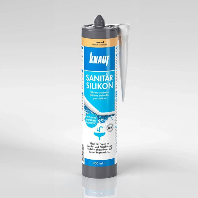 Knauf Sanitär-Silikon Caramel Braun, schimmelresistent, 300 ml - Bild 1