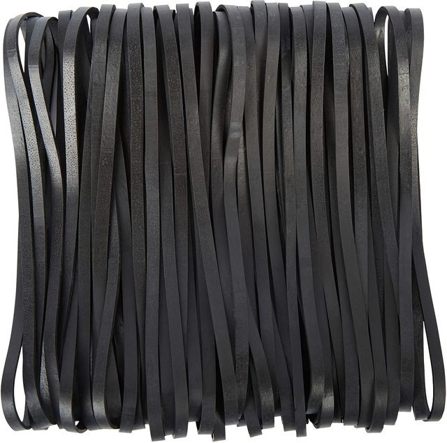 40er-Pack Robuste Große Elastische Gummibänder in Schwarz für Büro, Mülleimer, Kassenboxen und Bastelarbeiten - Bild 1