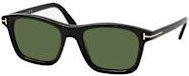 Tom Ford FT 1179 Sonnenbrille, Quadratisch, Herren, Vollrand, Schwarz, Grün, Kunststoff - Bild 1