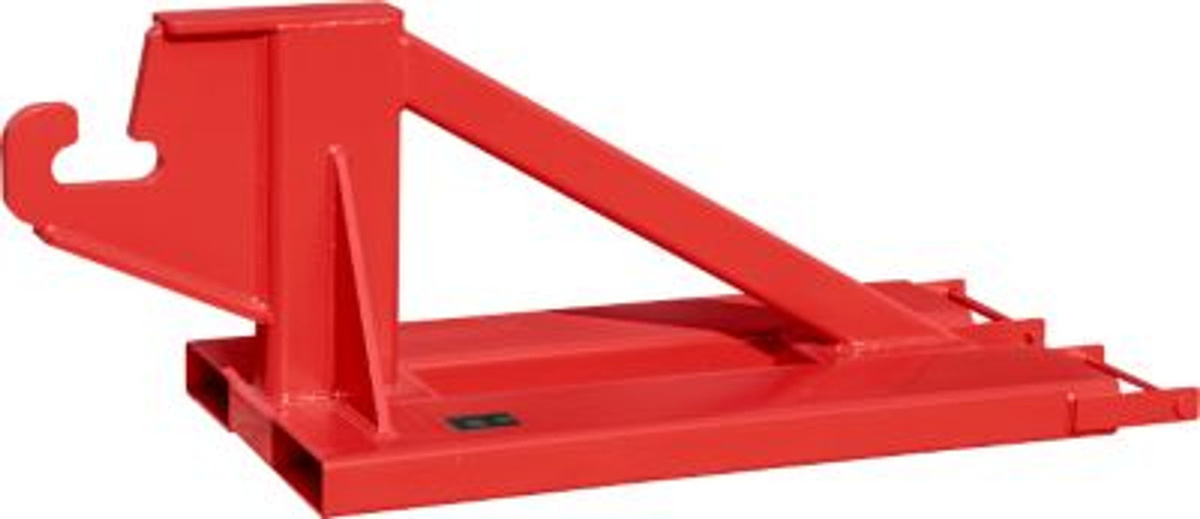 Bauer Südlohn Rangierhilfe RH-AC in Feuerrot, mit Aufnahmehaken, bis 10000 kg, B: 70 cm, H: 72,5 cm, T: 180 cm - Bild 2