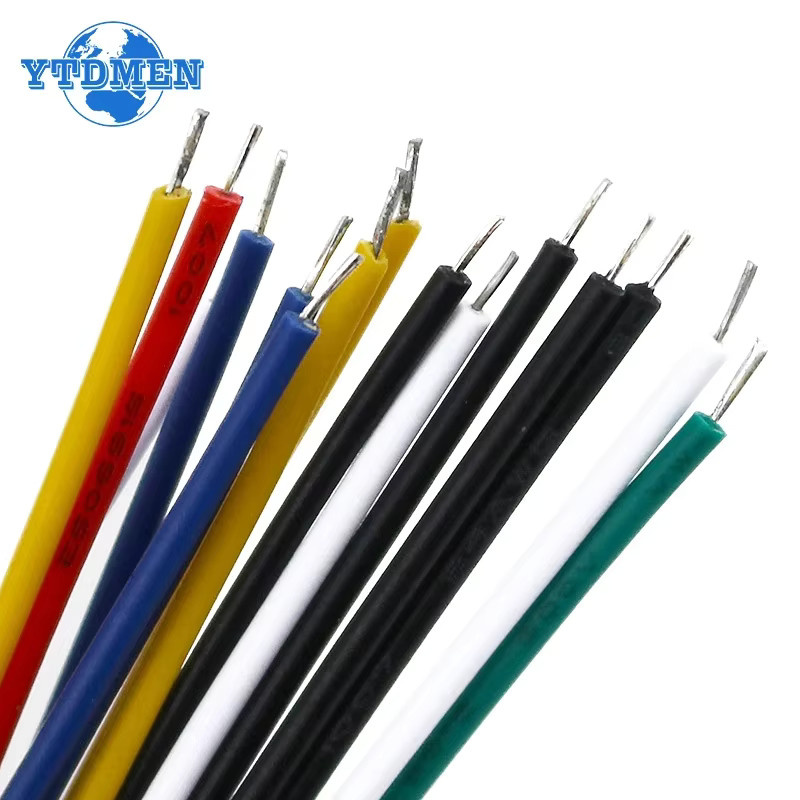 YTDMEN Zinnleiterdraht 24AWG verzinntes Steckbrett PCB-Lötkabel 8 cm in Schwarz und Multicolour - Bild 2