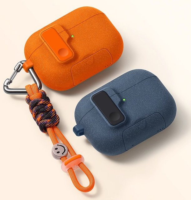 Re Lock & Lanyard Schutzhülle für Apple AirPods Pro 3 in Orange - Bild 1