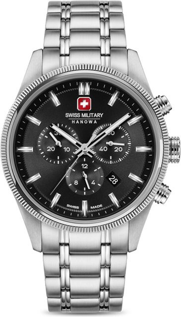 Swiss Military Hanowa Chronograph, Edelstahl, Quarz, 43 mm, Herren - Bild 1