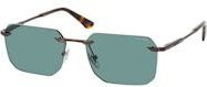 Police SPLU 75 Sonnenbrille, randlos, quadratisch, Metall, Herren, black, green, blue - Bild 1