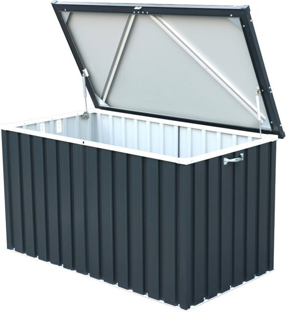 Duramax Metall Gerätebox Garten Aufbewahrungsbox Kissenbox Anthrazit, B/T/H: 134 x 73 x 73 cm - Bild 1