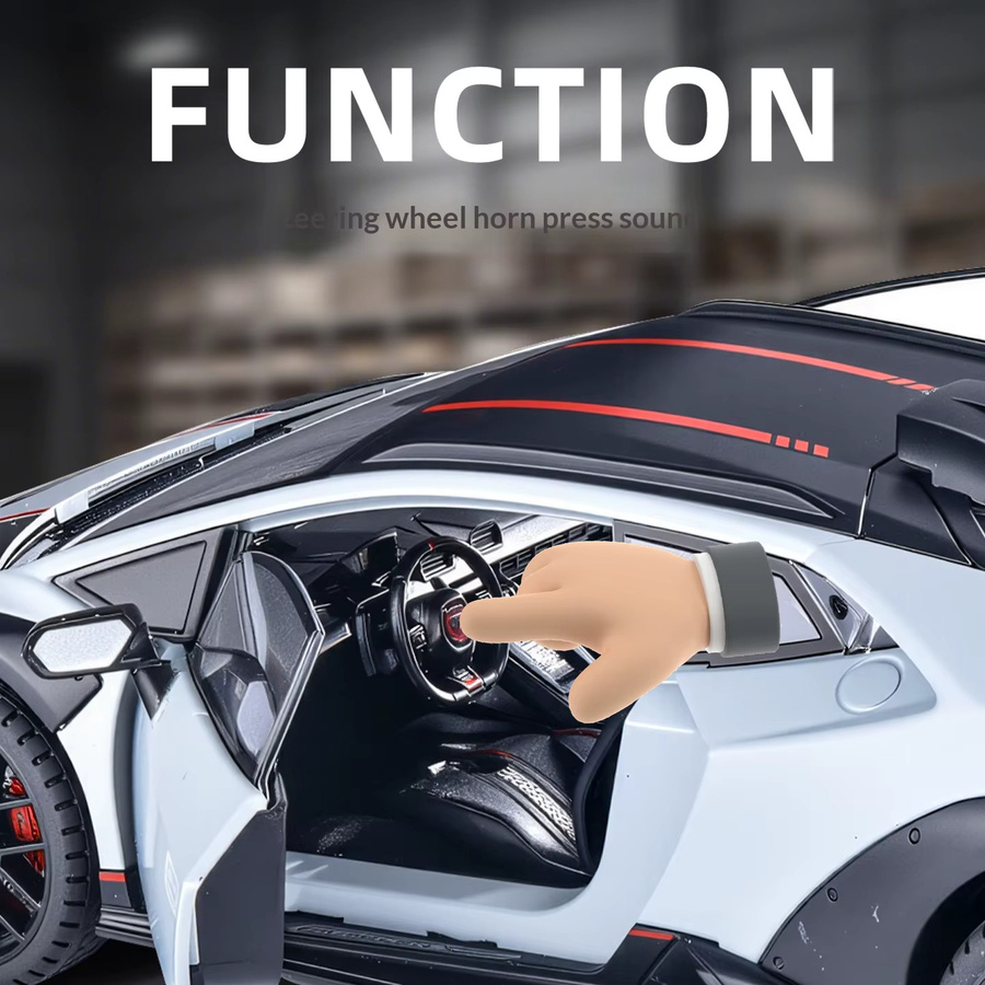 Maisto Lamborghini Huracán Modellauto, 1:24, Weiß, Metall - Bild 3