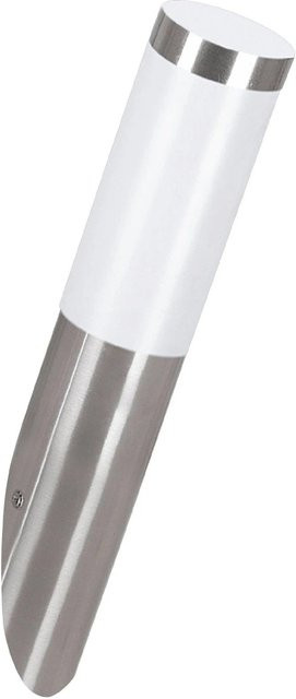 Eglo Außen-Wandleuchte Helsinki 1-flammig in Edelstahl, Farbe Silber, Höhe: 39 cm, Durchmesser: 7,5 cm - Bild 1