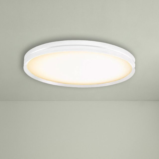 B.Lux Lite Hole C/W 90 LED-Deckenleuchte in Weiß mit dimmbarer LED (3000K) - Bild 1