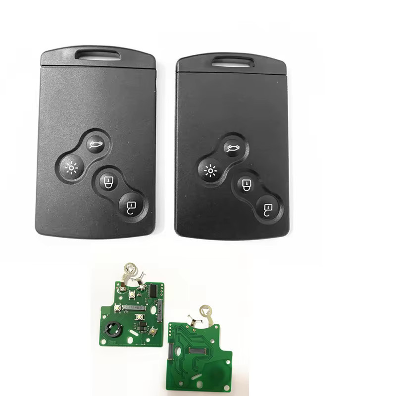 Wilongda 5er Set Remote Key Card 433MHz ID46-PCF7952 Keyless Entry für Renault Megane 3 Laguna 3 Scenic in Schwarz - Bild 2