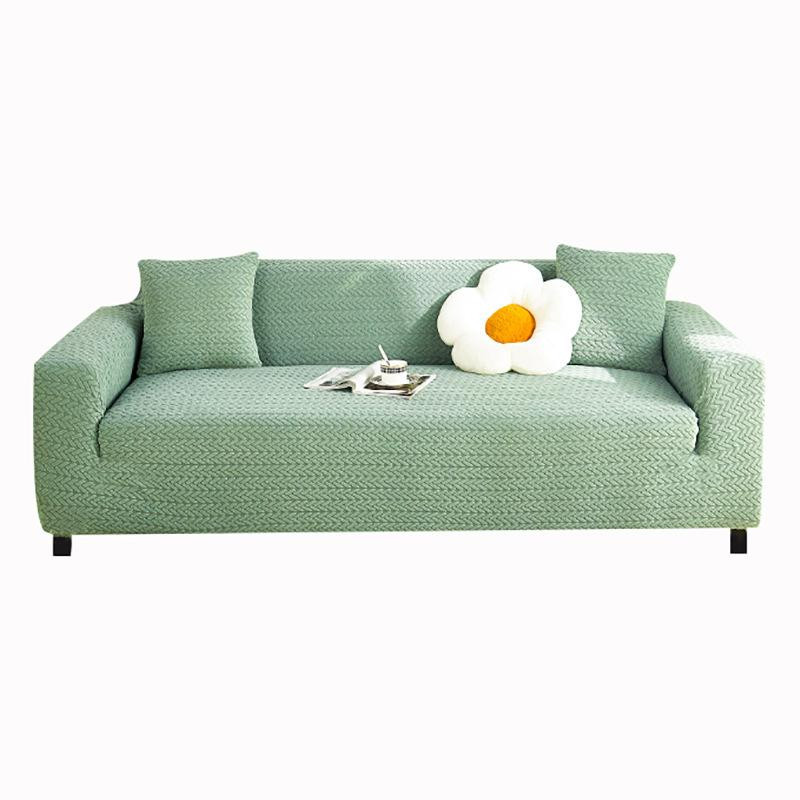 Universal Sofabezug von BC Pet Supplies aus Plüsch in Grün mit integriertem Katzenschutz, schmutzabweisend und kratzfest, Breite: 90-140 cm - Bild 1