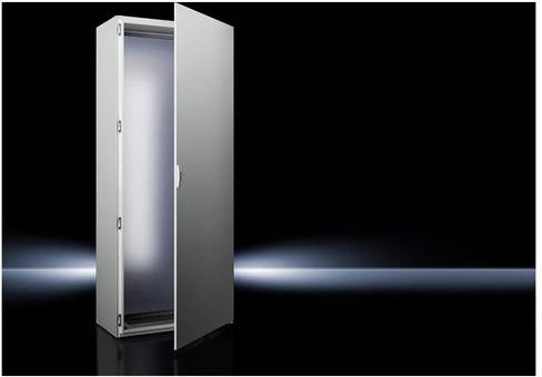 Rittal Netzwerk- und Serverschrank aus Stahl in Grau, H: 180,0 cm, B: 80,0 cm, T: 40,0 cm - Bild 1