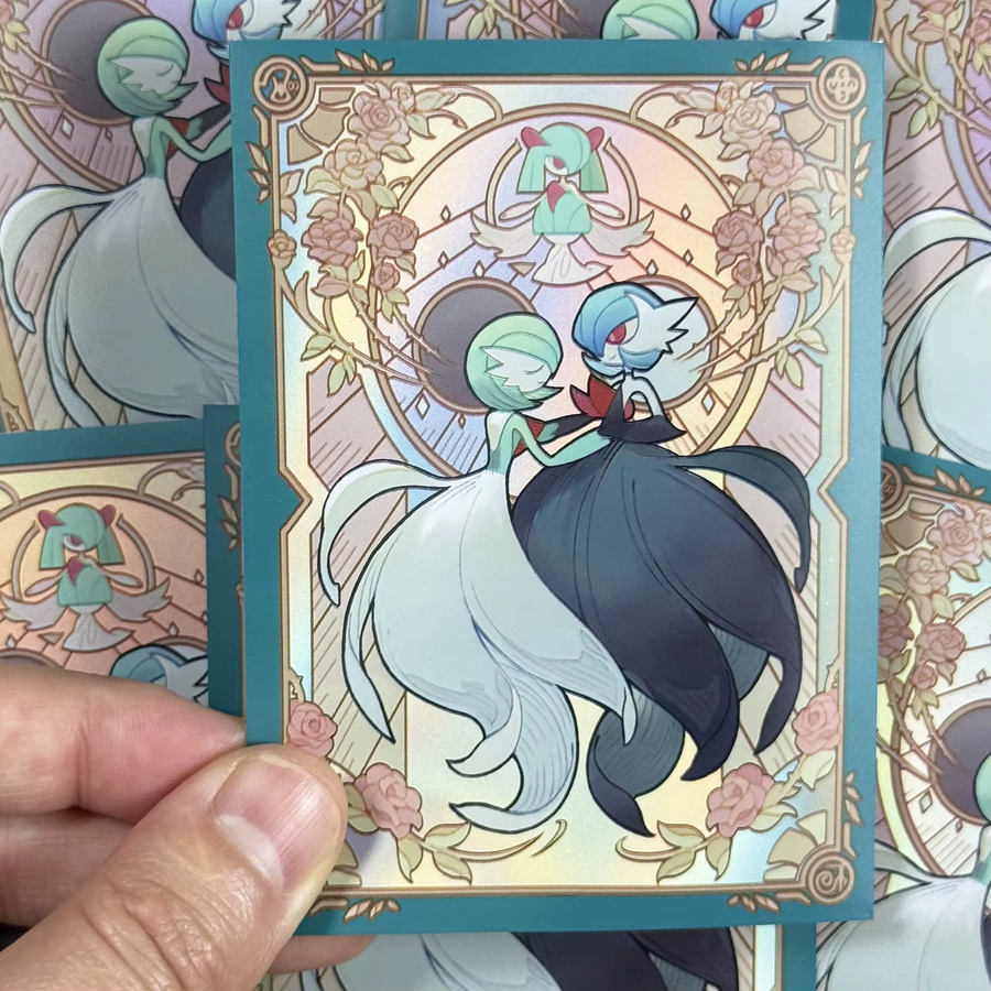 TAKARA TOMY Gardevoir Kartenhüllen, 60 Stück, Pokémon, Holographische Folienhüllen - Bild 2