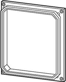Eaton CI-Gehäuse-Deckel D150-CI43 in Grau und Transparent, B/T/H: 37,5 x 25,0 x 5,0 cm - Bild 1