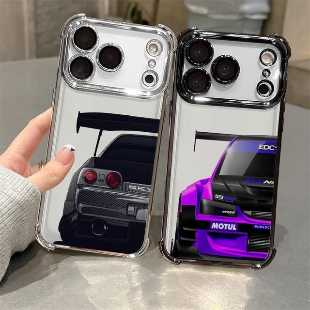 Transparente Handyhülle für Apple iPhone mit Japanisches JDM Drift Car Design - Bild 1