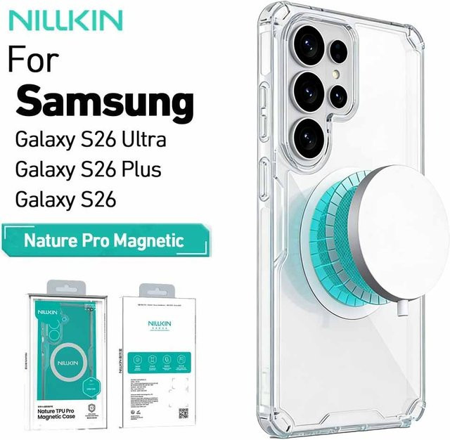 Nillkin Nature Pro Magnetische Schutzhülle für Samsung Galaxy S26 Ultra, S26+ und S26 Plus in Transparent - Bild 1