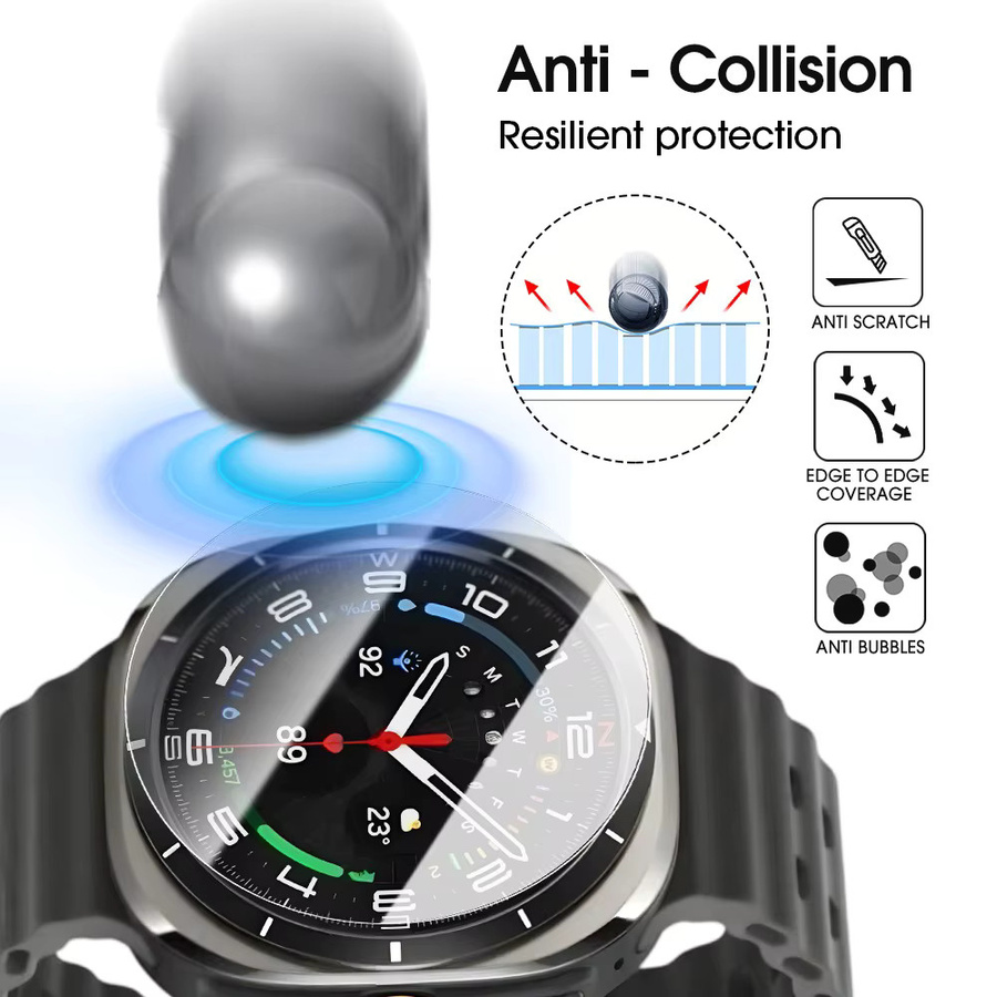 Samsung Galaxy Watch 8, 7, Classic und Ultra Hydrogelfolie Displayschutzfolie transparent (3–10 Stück) - Bild 4