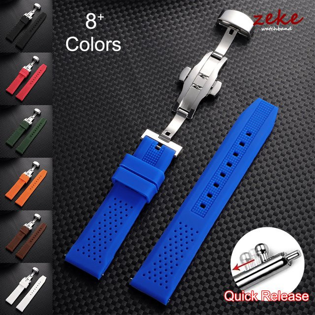crazyband Uhrenarmband Silikon, Schnellverschluss, Schmetterlingsschnalle - Bild 1
