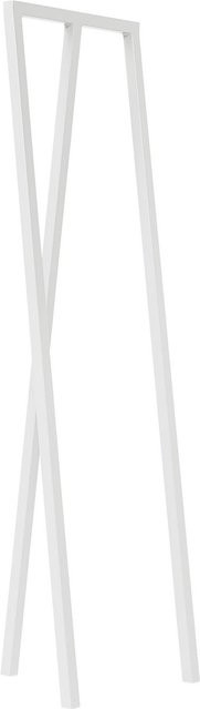 HAY Loop Stand Hall Garderobe aus Stahl in Weiß mit industrieller Ästhetik und kontinuierlicher linearer Schiene - Bild 1