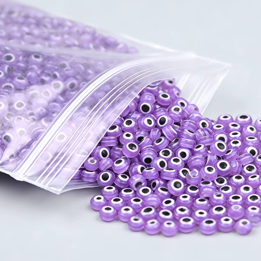 Perlen Acryl, Lila, 8mm, Armbänder Zubehör - Bild 3