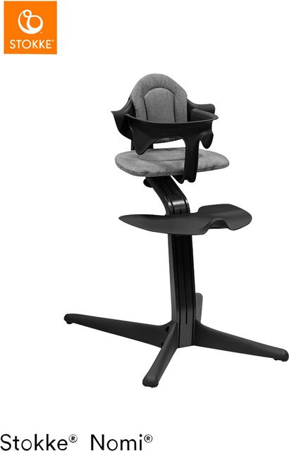 Stokke Nomi Bundle Hochstuhl mit Newbornset und Babyset in Eiche/Buche-Furnier und Schwarz - Bild 1