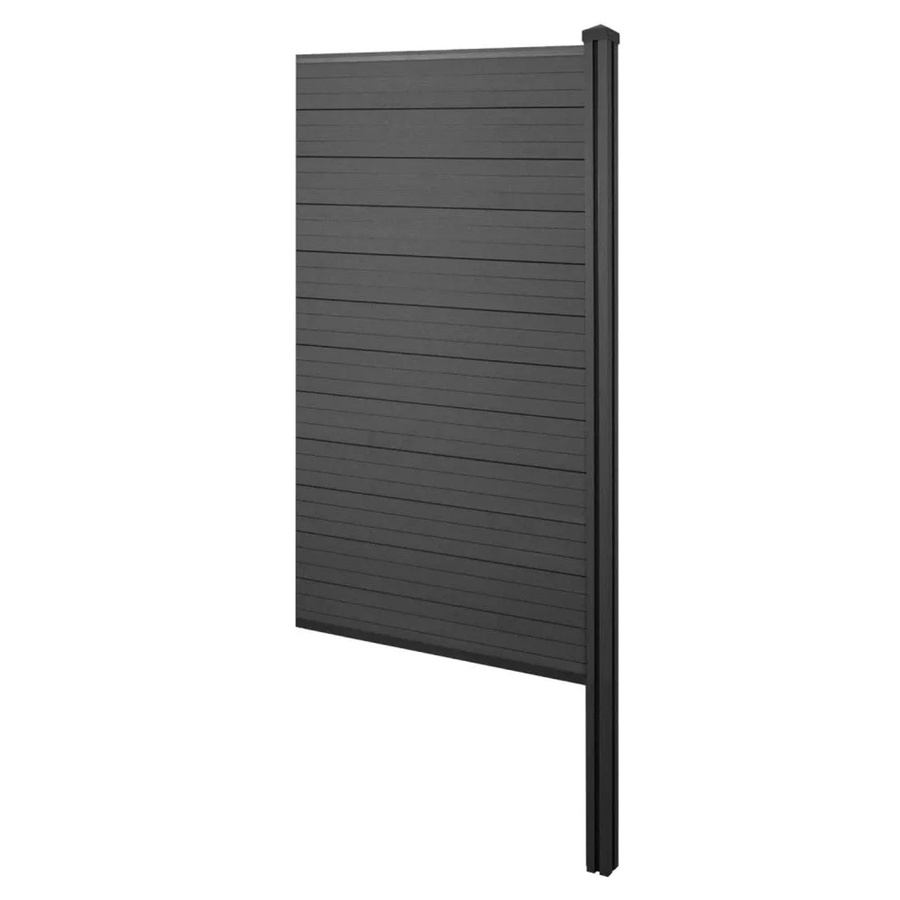 MCW WPC-Sichtschutz Savoie Erweiterungselement schmal, Windschutz Zaun in Anthrazit, Höhe: 182 cm, Breite: 98 cm, Tiefe: 9 cm - Bild 2