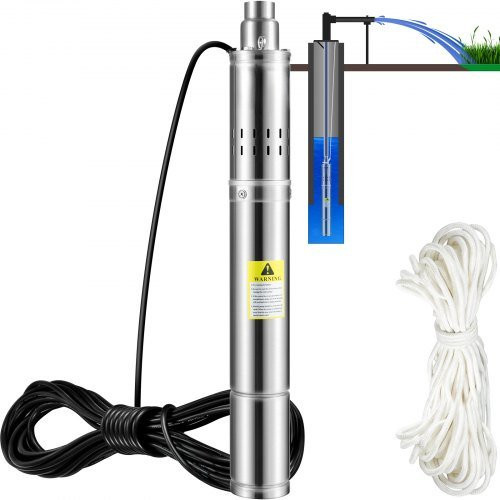 VEVOR Tiefbrunnenpumpe 550 W mit 35 L/min Durchfluss und 108 m Förderhöhe, sandbeständige Tauchpumpe - Bild 1