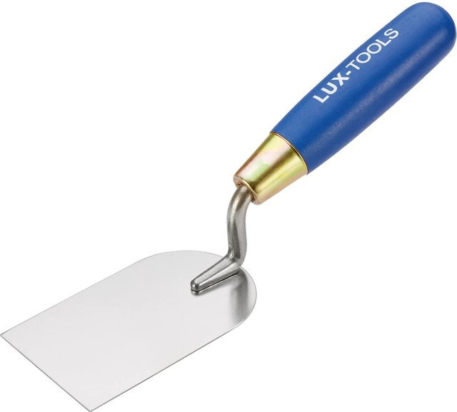 LUX-TOOLS Stuckateurspachtel aus rostfreiem Edelstahl in Blau, Breite: 80 mm - Bild 1